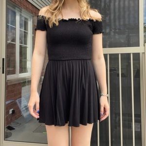Casual black romper